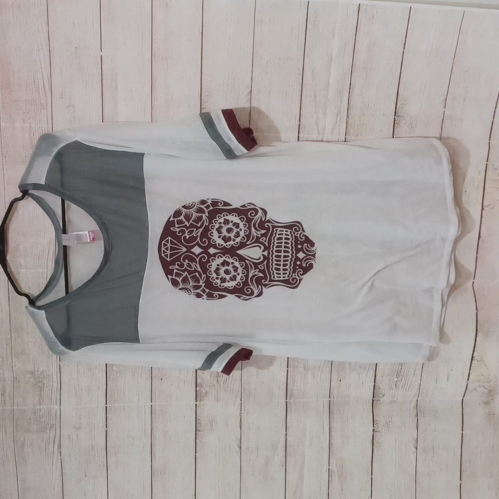 NOBO No Boundaries 3x lightweight skull t-shirt